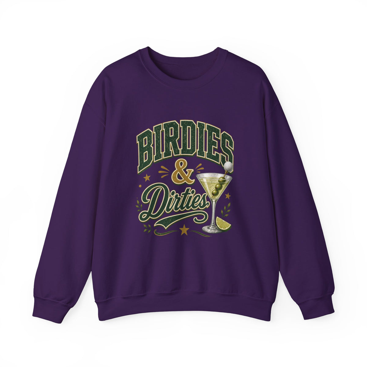 Golf Birdies & Dirties Crewneck Sweatshirt Golfing & Martini's