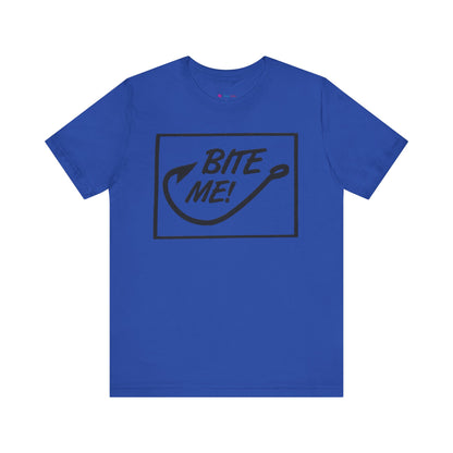 Fishing Hook Unisex Tee - 'BITE ME' Design