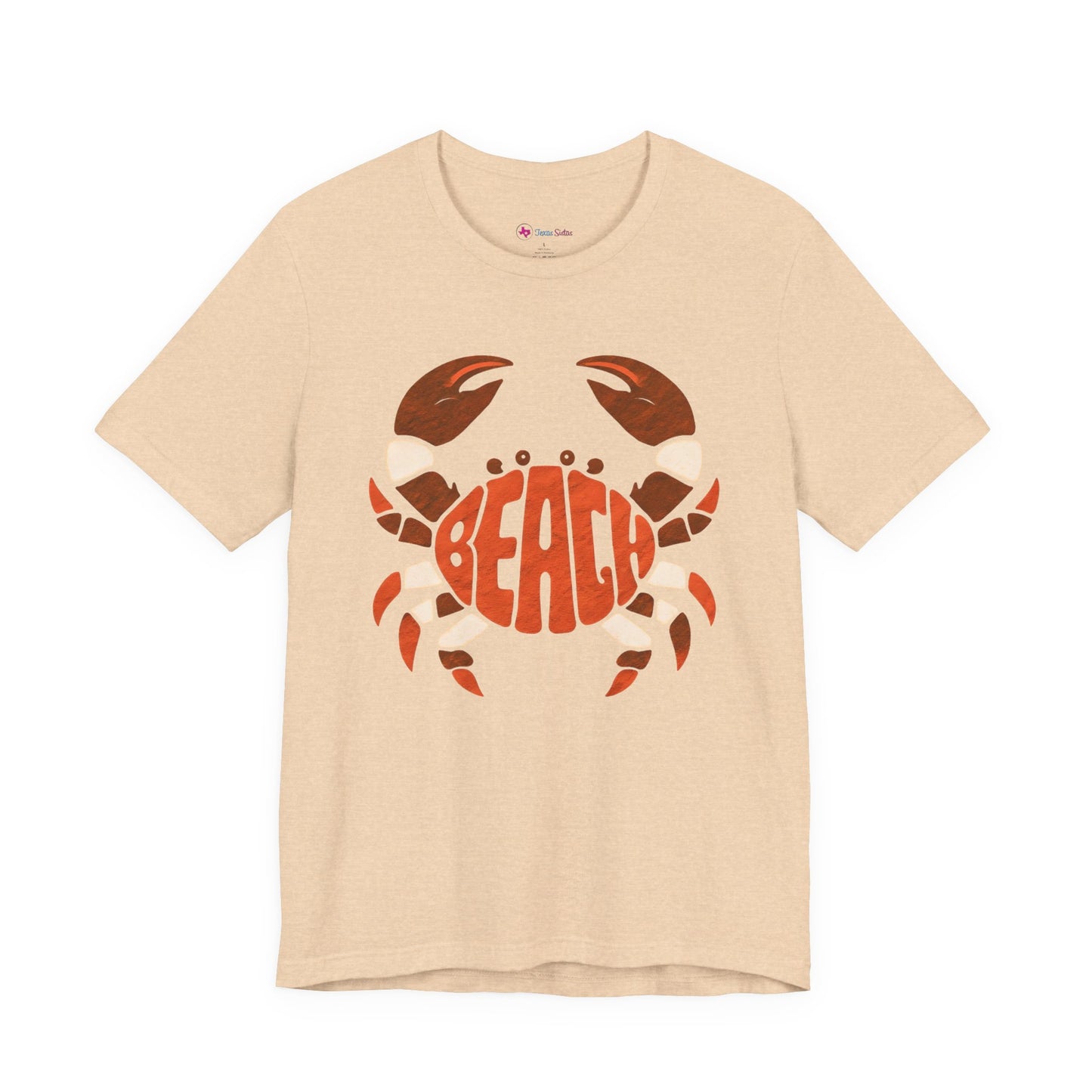 Beach Crab Graphic Tee — Retro Coastal Summer T-Shirt