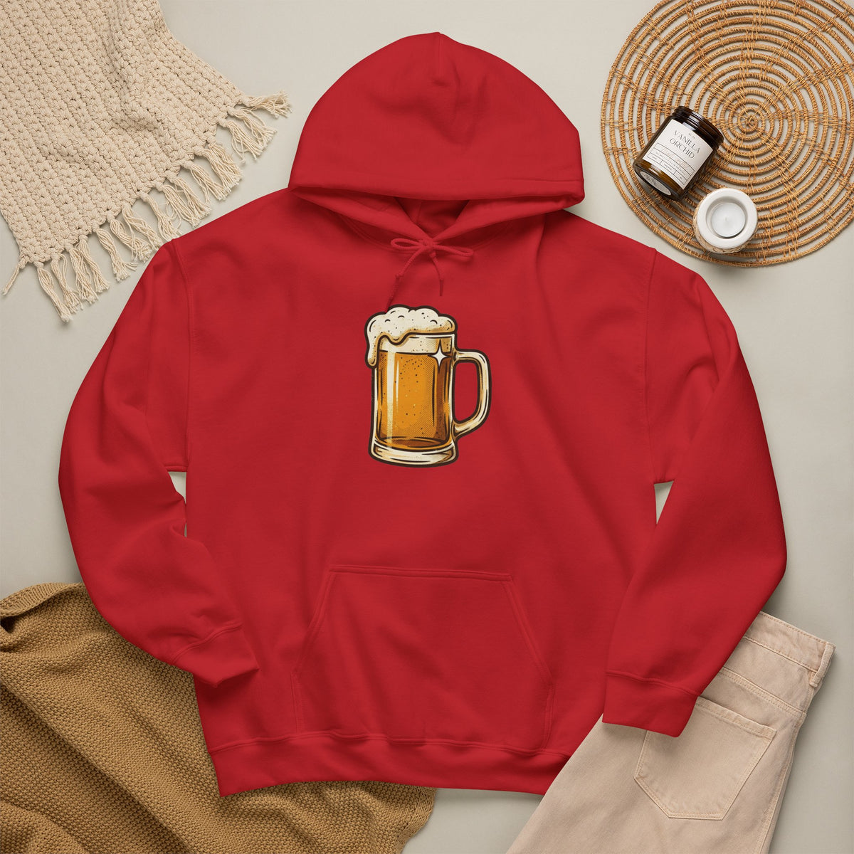 Beer Mug Hoodie — Cozy Beer Graphic Pullover for Brewers & Pub Lovers