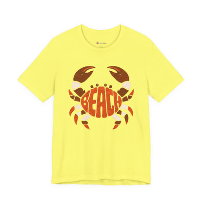 Beach Crab Graphic Tee — Retro Coastal Summer T-Shirt