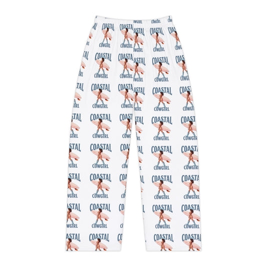 Coastal Cowgirl Pajama Pants — All-Over Print Beach Pattern