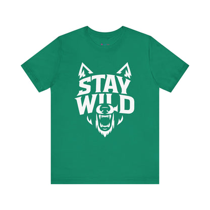 Wolf Face Unisex Tee - STAY WILD T-Shirt