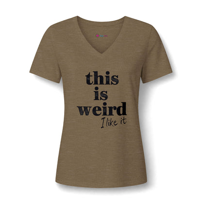 this is weird I like it V-Neck T-Shirt