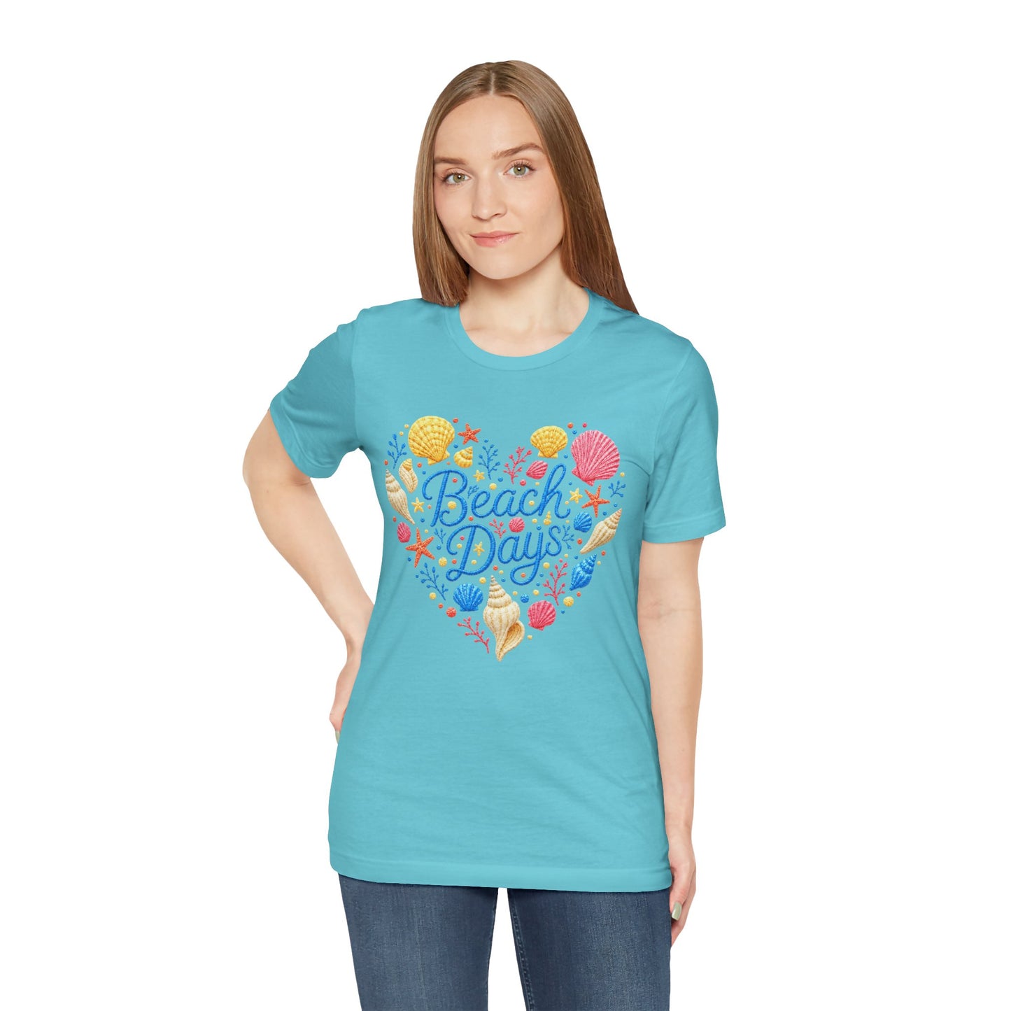 Beach Days heart seashells T-Shirt