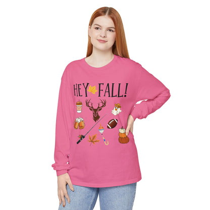 HEY Fall Themed Long Sleeve T-Shirt