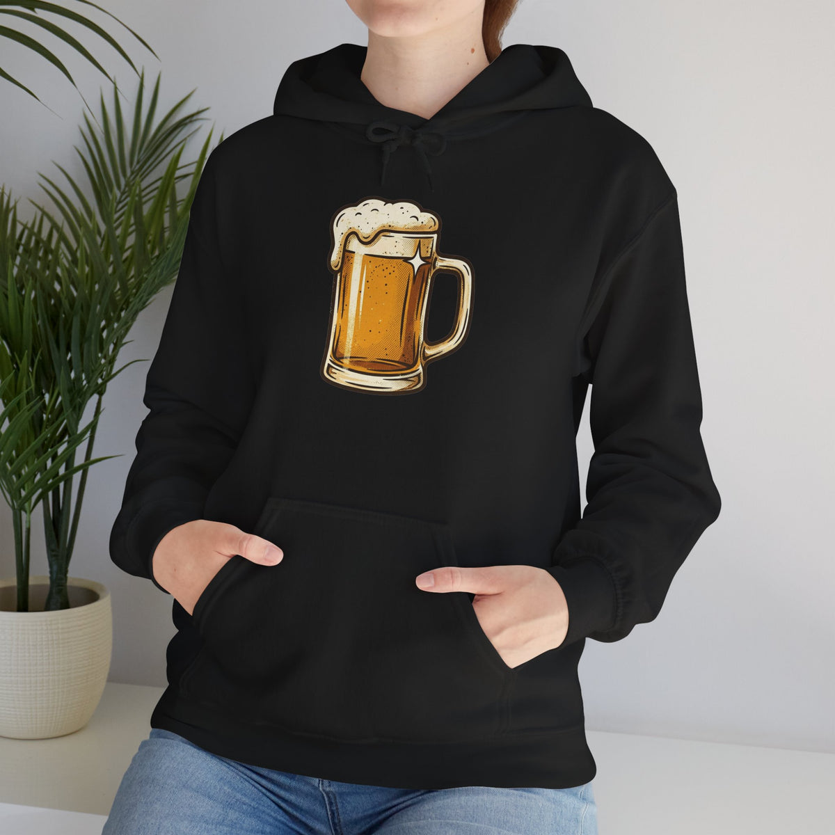 Beer Mug Hoodie — Cozy Beer Graphic Pullover for Brewers & Pub Lovers