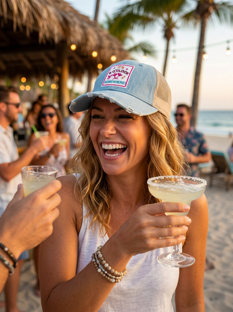 It's 5 O'Clock Somewhere Hats - 4 CHOICES