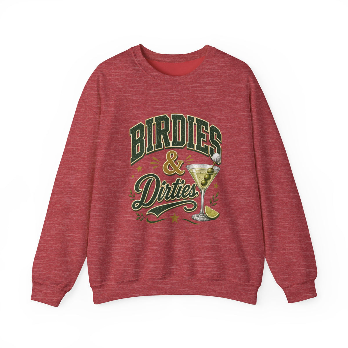 Golf Birdies & Dirties Crewneck Sweatshirt Golfing & Martini's