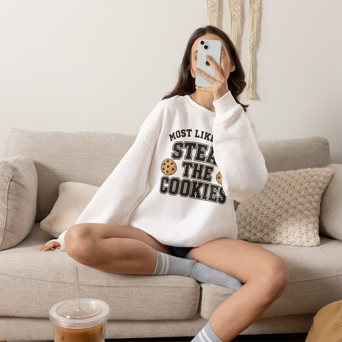 Most Likely To Steal The Cookies Sweatshirt - Christmas Crewneck