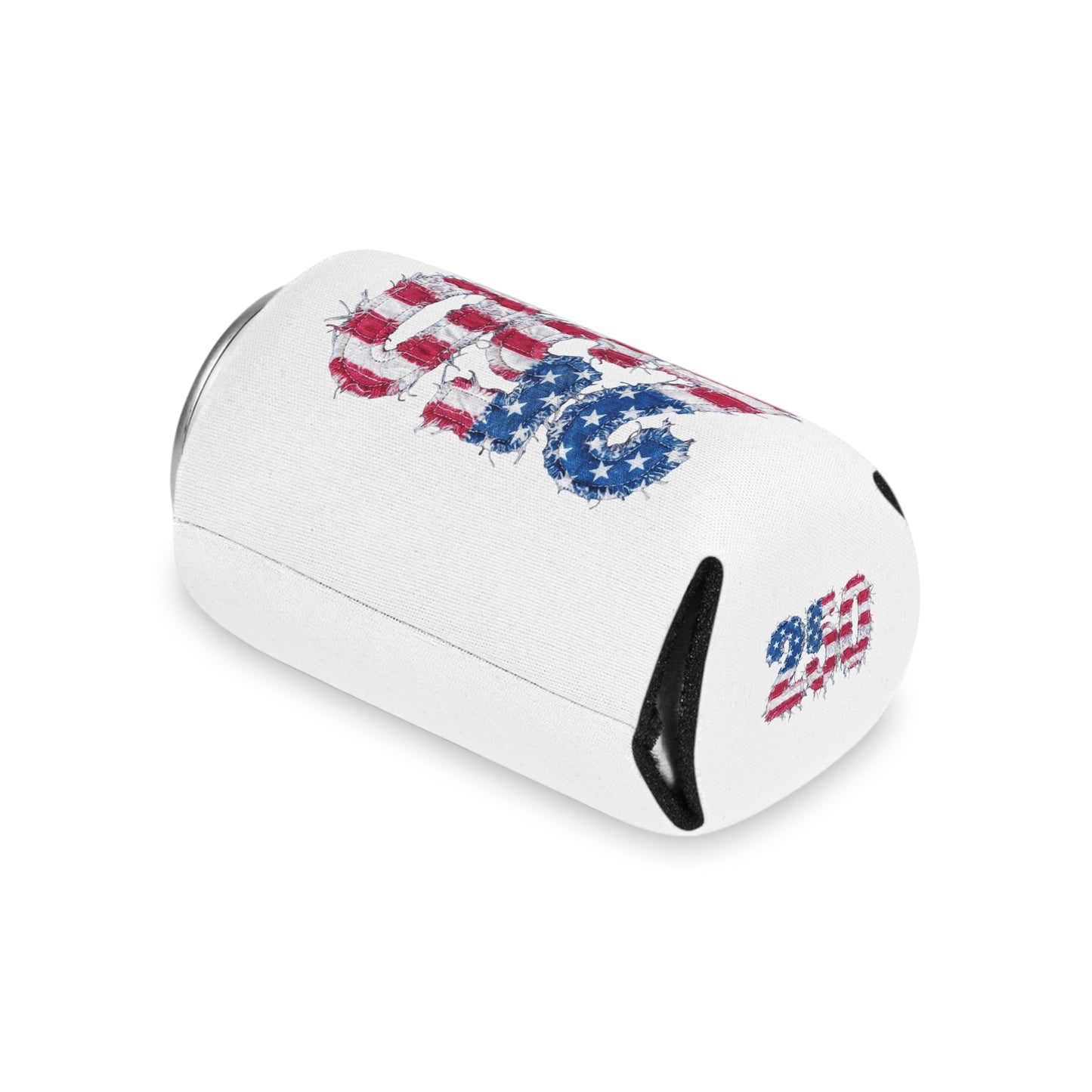 Patriotic USA Flag 250th Can Cooler - Reg or Slim Beer Koozie for 4th of July