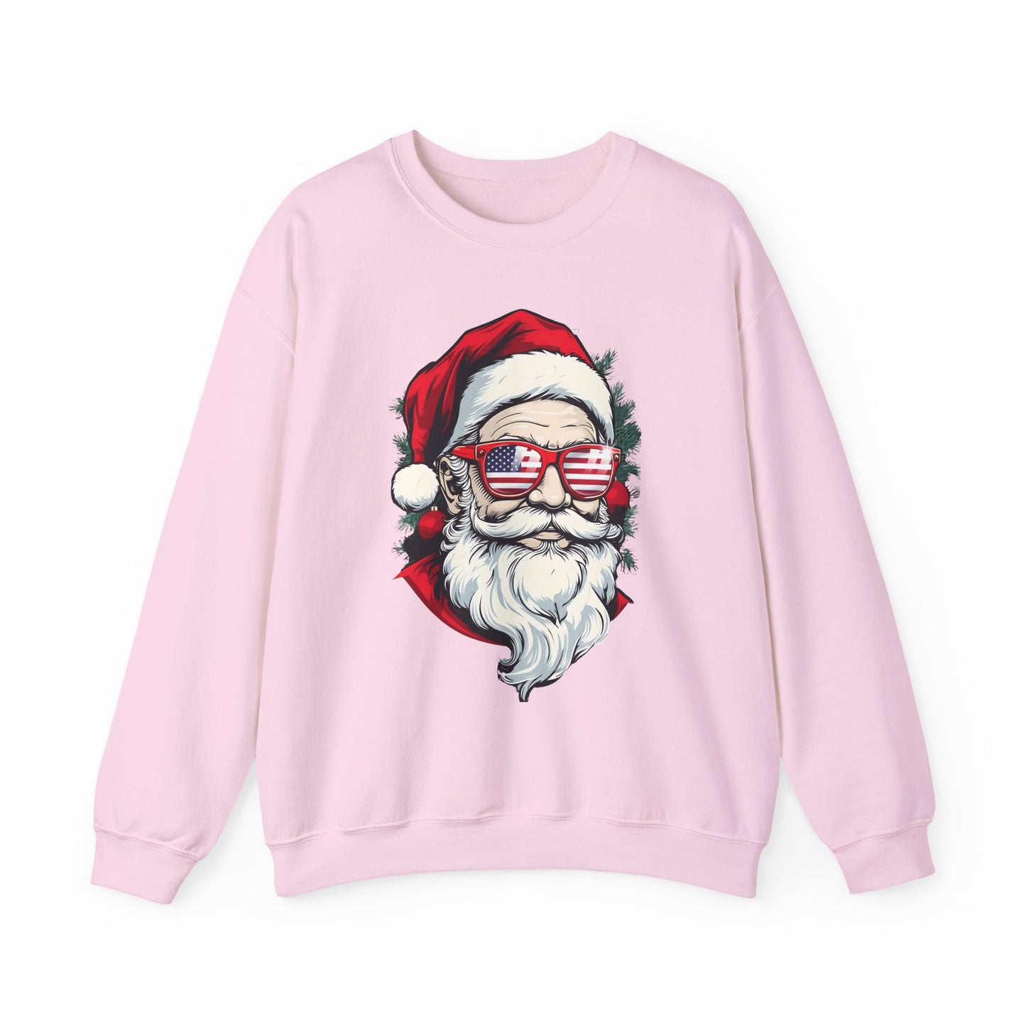 Christmas Santa Sweatshirt with USA Shades