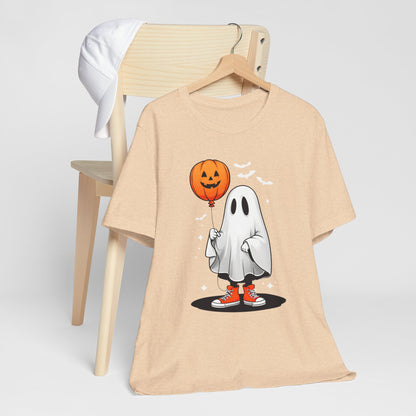 Ghost Tee with Orange Hightops and Pumpkin Balloon