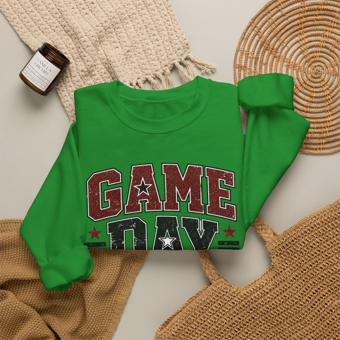Game Day Mode Sweatshirt — Football Fan Crewneck