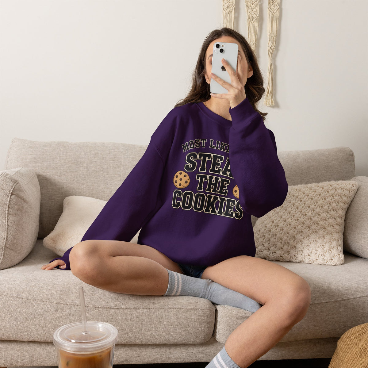 Most Likely To Steal The Cookies Sweatshirt - Christmas Crewneck