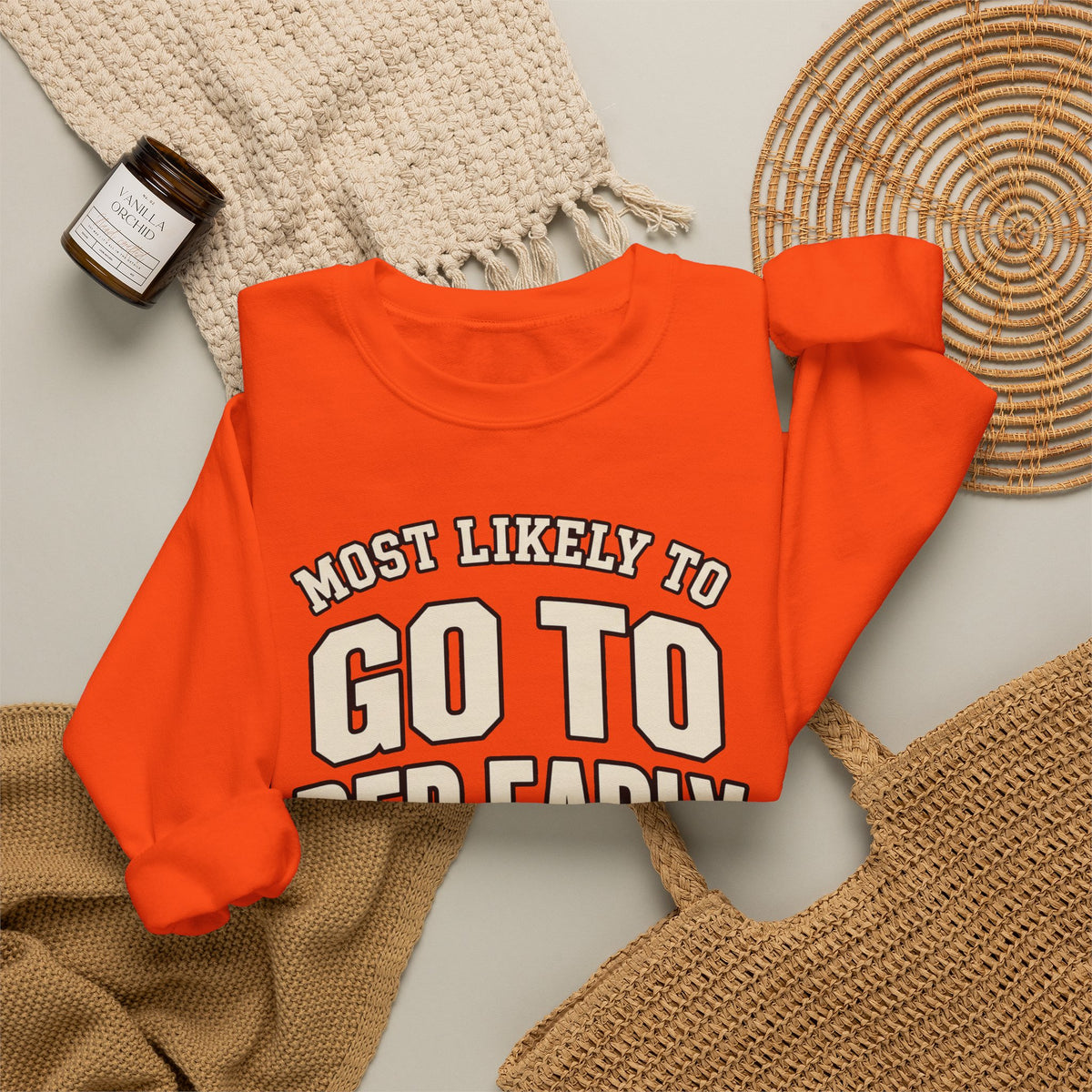 Most Likely To Go To Bed Early Sweatshirt - Funny Crewneck