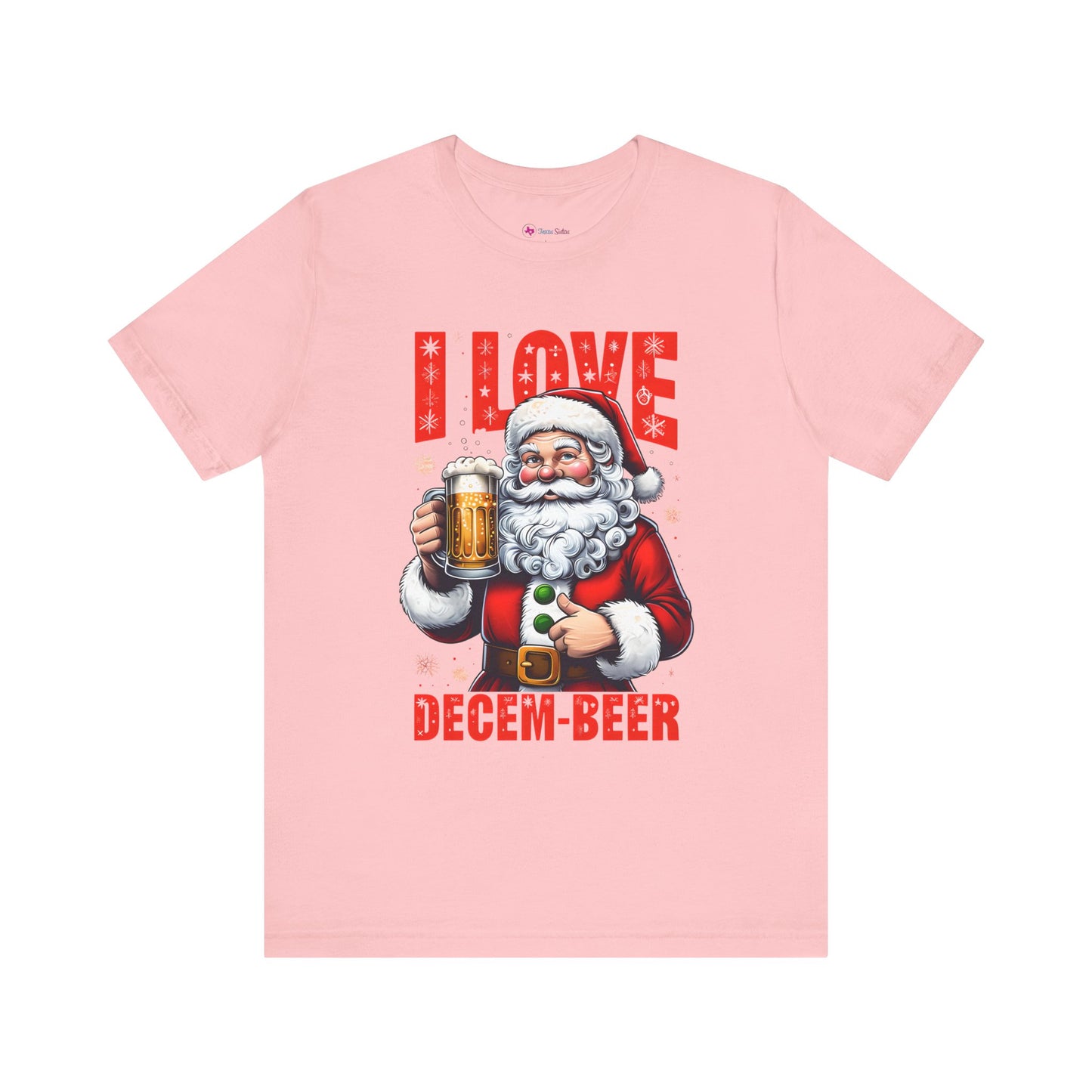 Funny Santa I LOVE DECEM-BEER T-Shirt