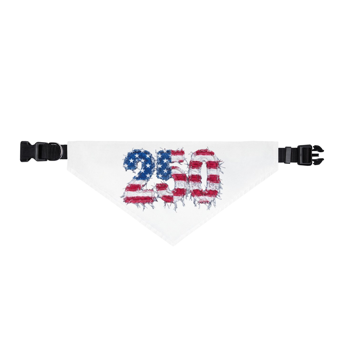 Clip on Pet Bandana — 250th 4th of July Patriotic Dog Bandana