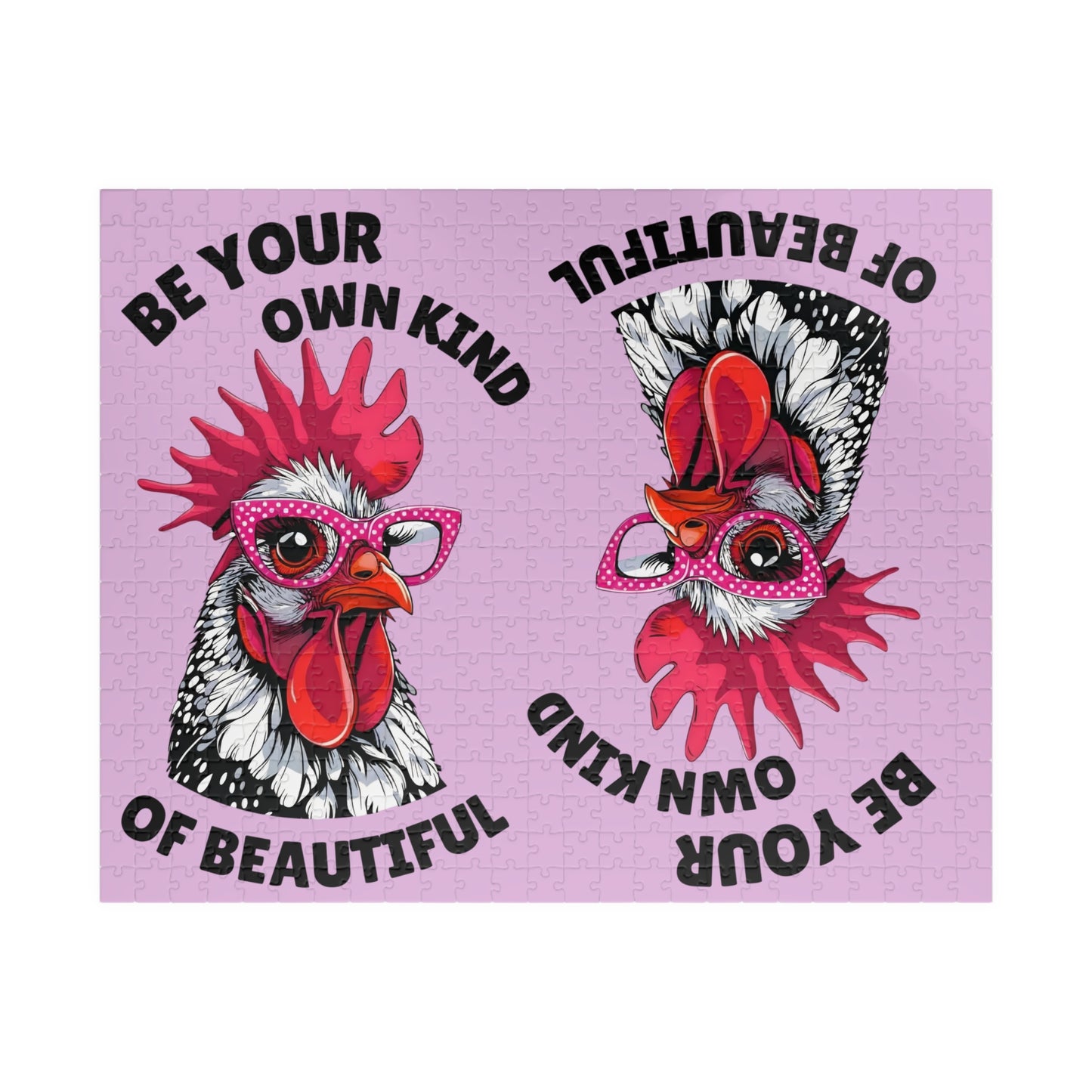 Be Your Own Kind of Beautiful Chicken Puzzle | Assorted Size Jigsaw Puzzles