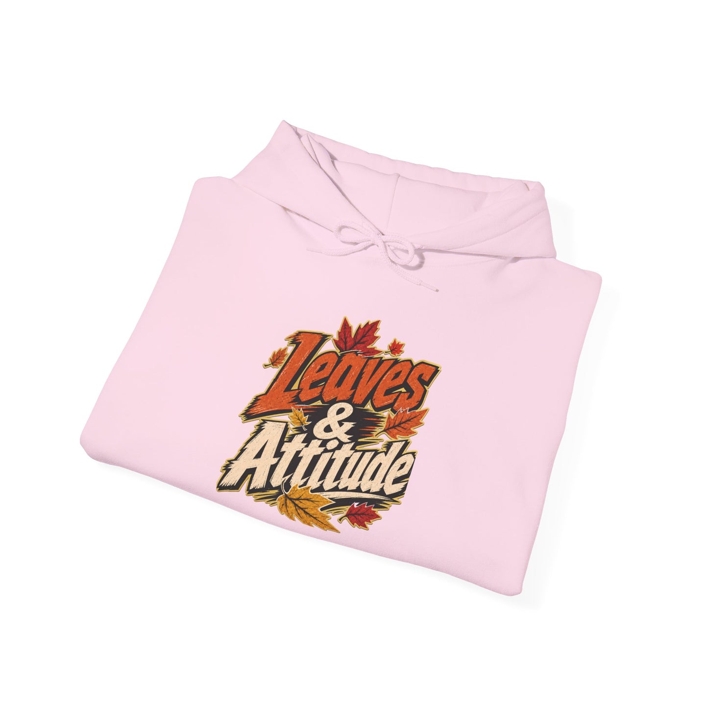 Leaves & Attitude Hoodie — Fall Graphic Pullover