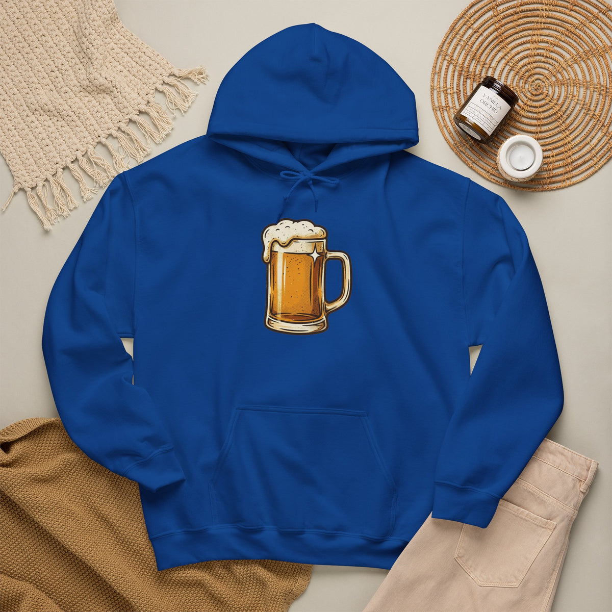 Beer Mug Hoodie — Cozy Beer Graphic Pullover for Brewers & Pub Lovers