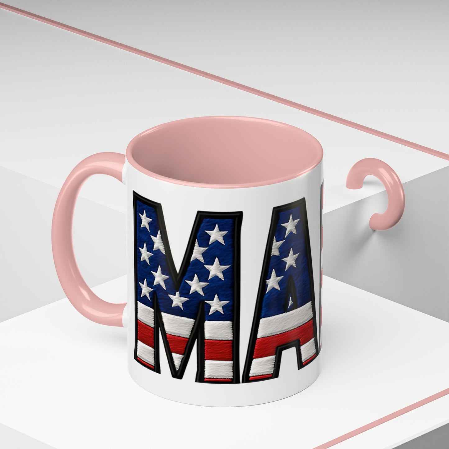 Patriotic AMERICA Flag MAMA Accent Coffee Mug 11 or 15oz
