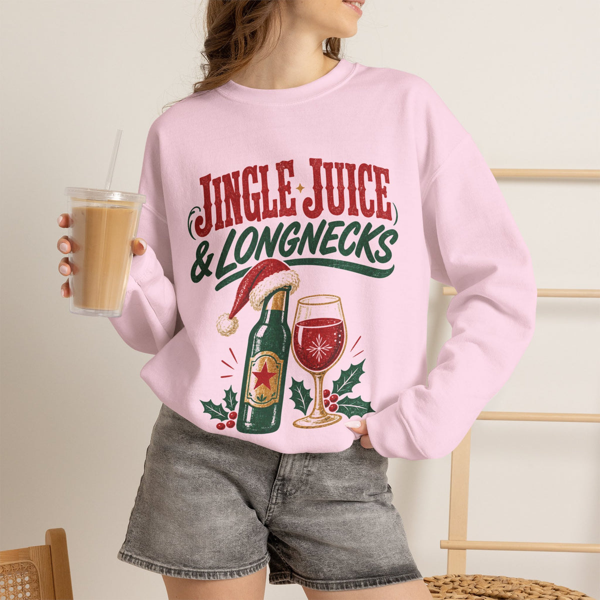 Jingle Juice & Longnecks Christmas Sweatshirt