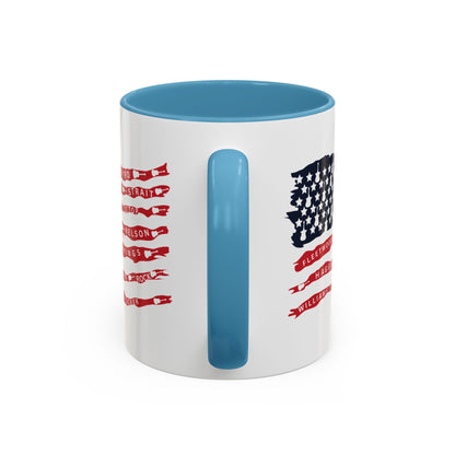 OG Southern Rock Bands & Country Greats USA Flag  Mug  11 or 15oz Coffee Cup