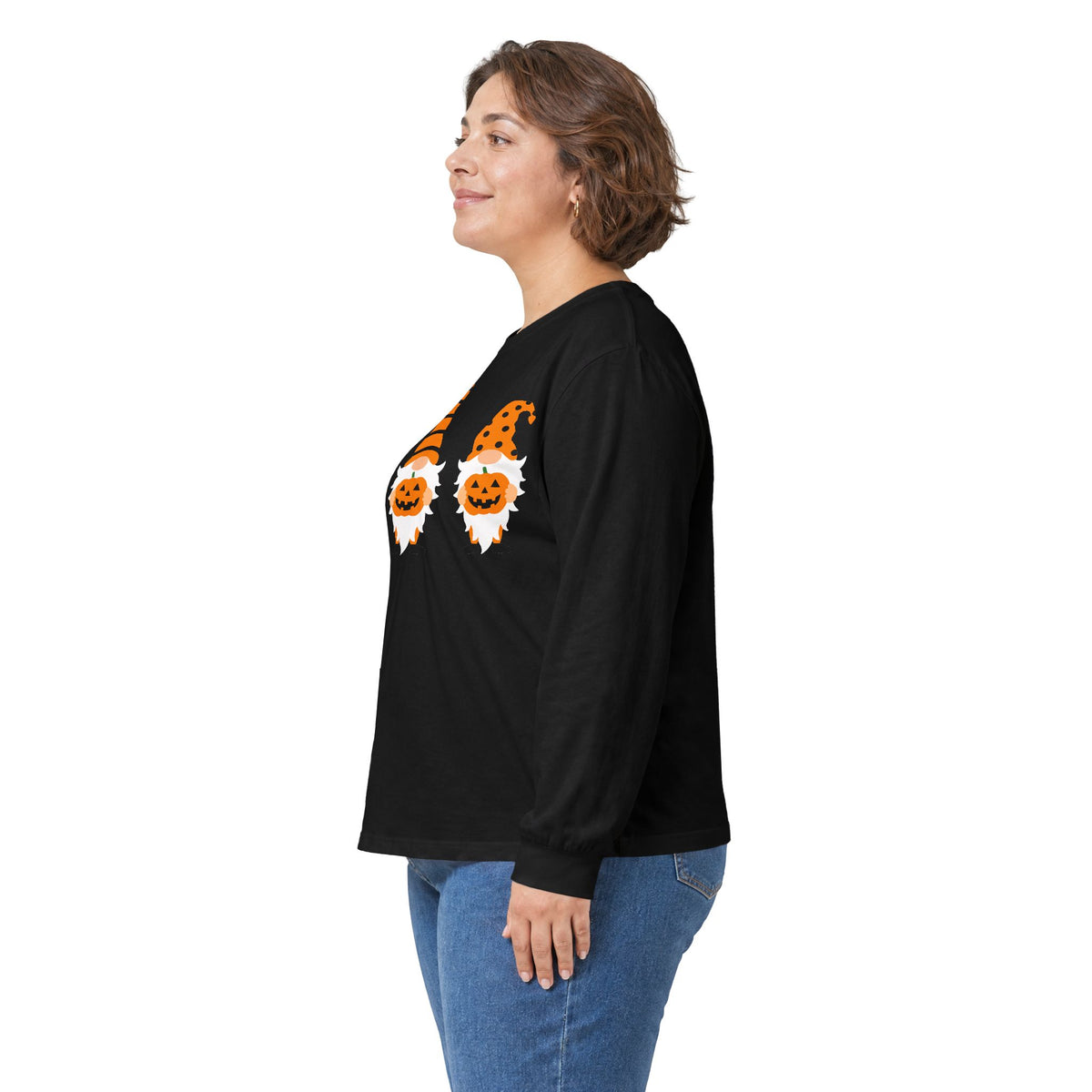 Halloween Pumpkin Gnomes Long Sleeve T-Shirts