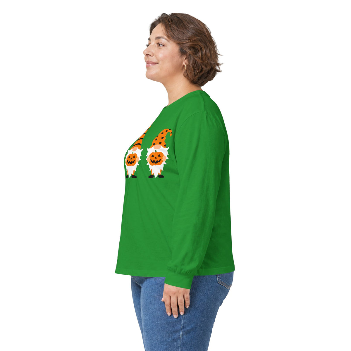 Halloween Pumpkin Gnomes Long Sleeve T-Shirts