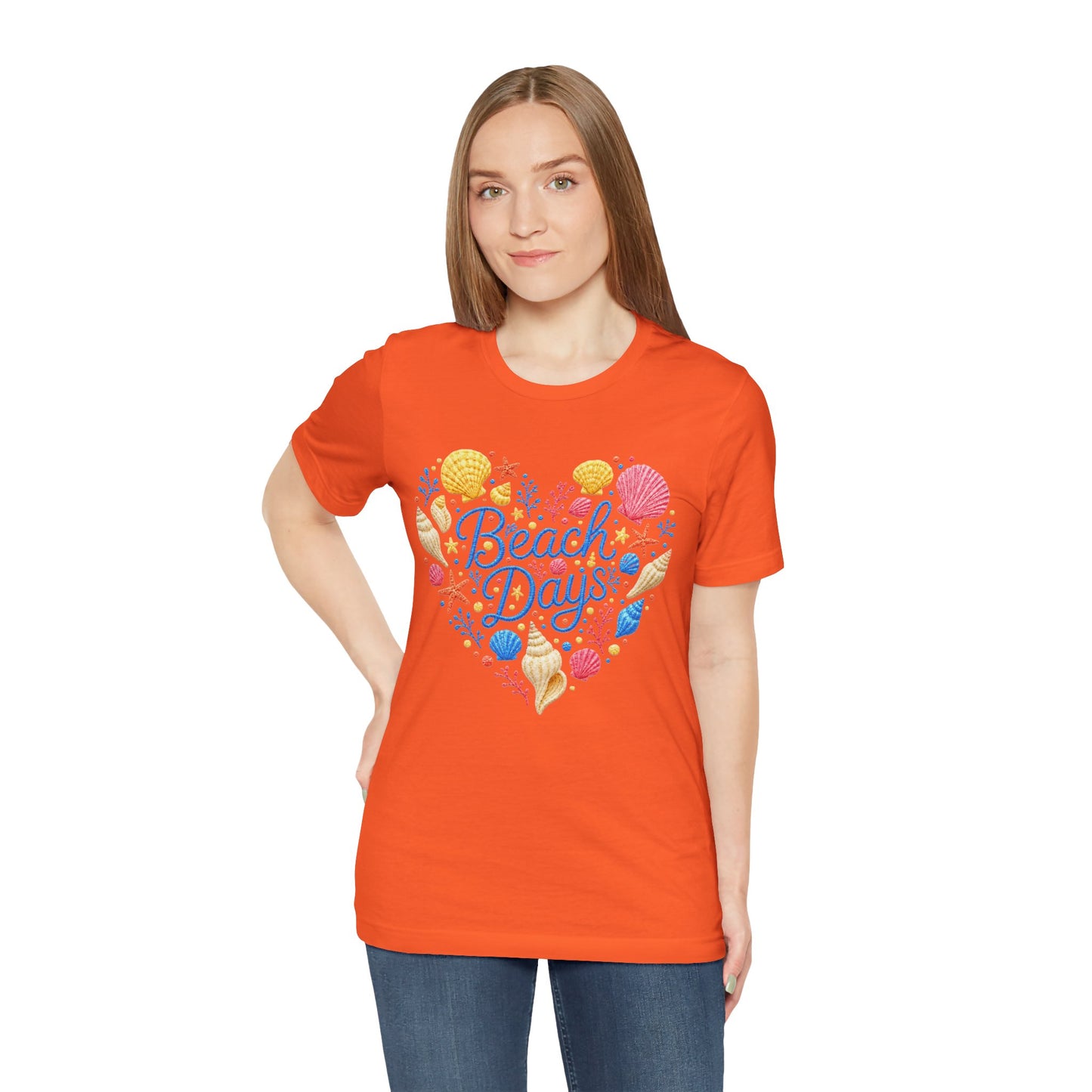 Beach Days heart seashells T-Shirt
