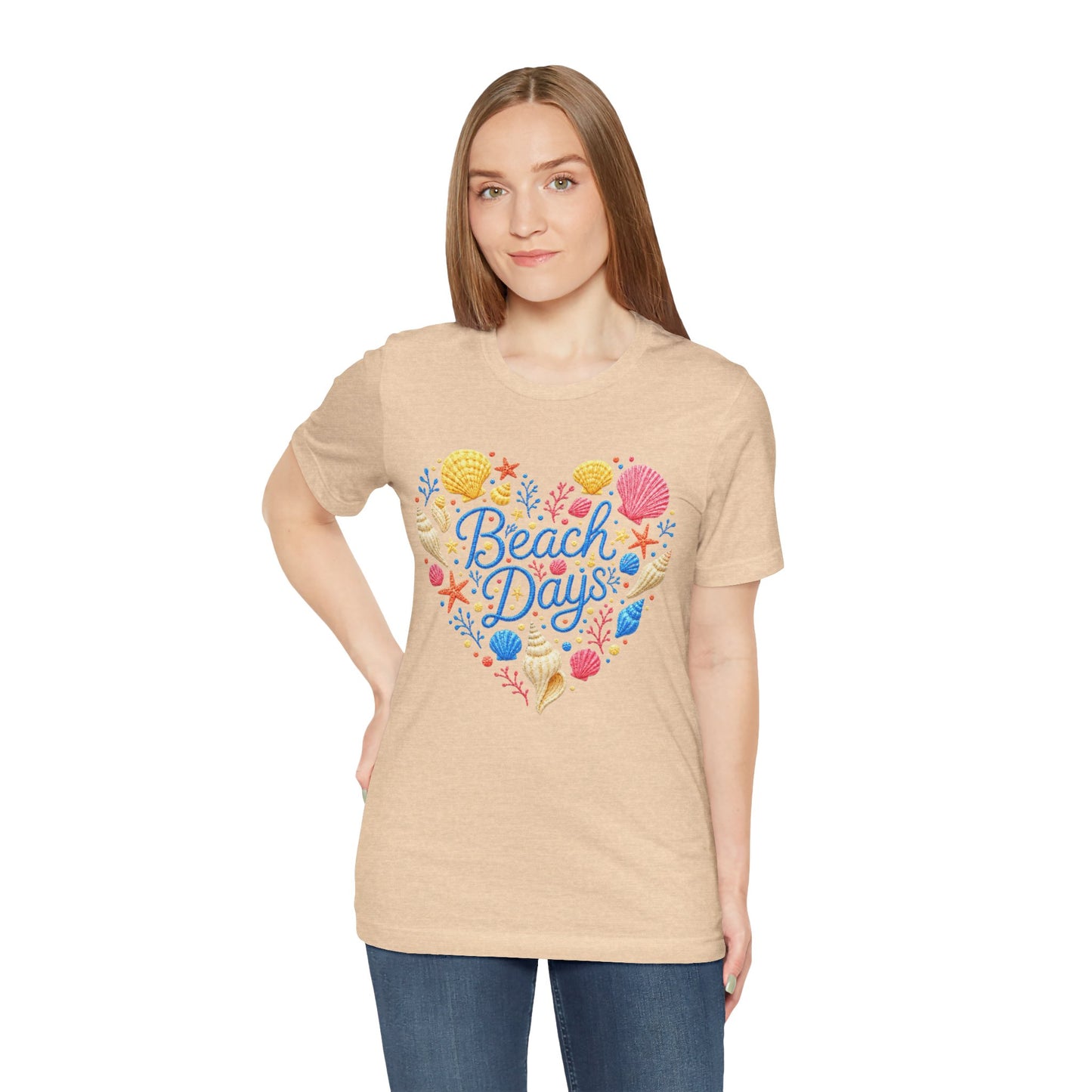 Beach Days heart seashells T-Shirt