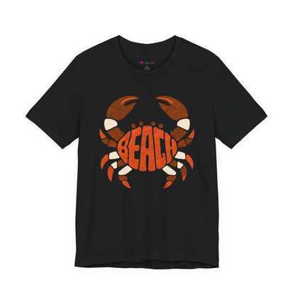 Beach Crab Graphic Tee — Retro Coastal Summer T-Shirt