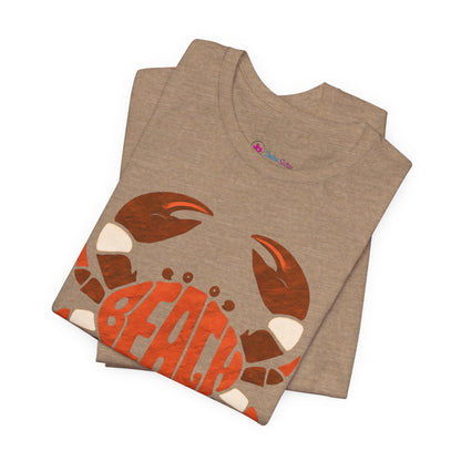 Beach Crab Graphic Tee — Retro Coastal Summer T-Shirt