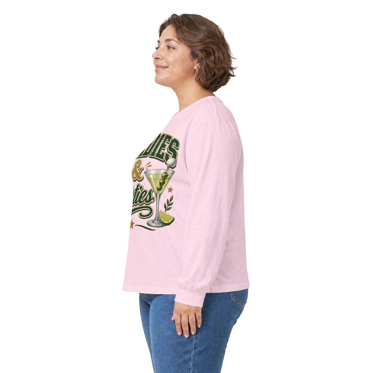 Birdies & Dirties Long Sleeve T-Shirt Golf Cocktail Marini's