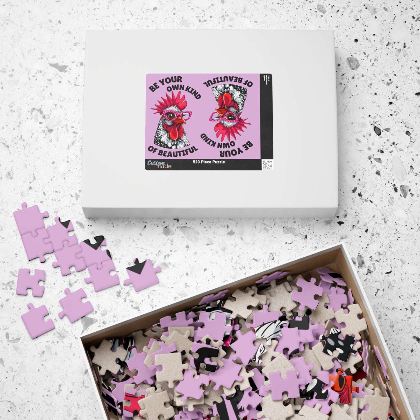 Be Your Own Kind of Beautiful Chicken Puzzle | Assorted Size Jigsaw Puzzles
