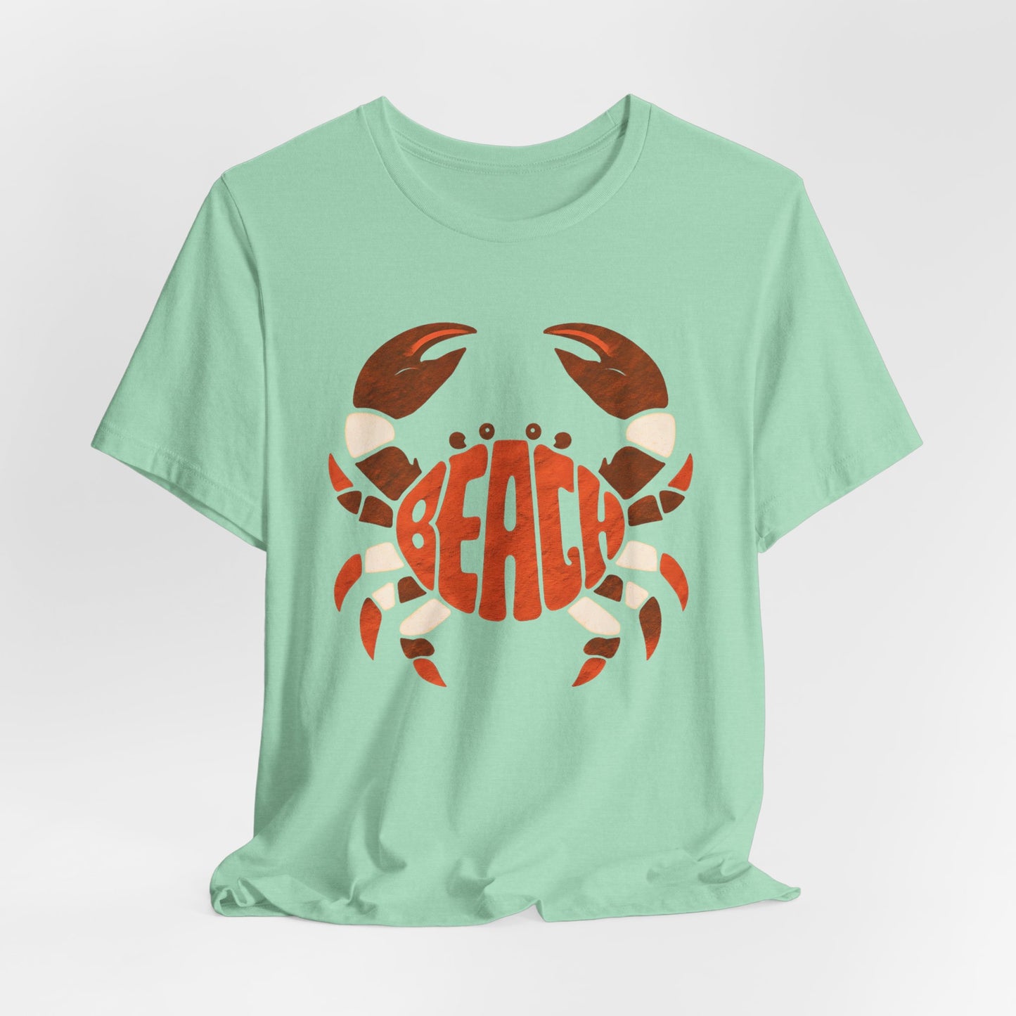 Beach Crab Graphic Tee — Retro Coastal Summer T-Shirt