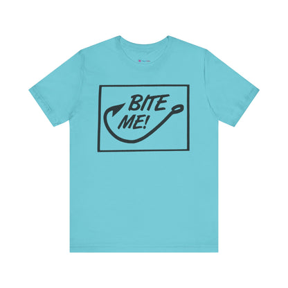Fishing Hook Unisex Tee - 'BITE ME' Design