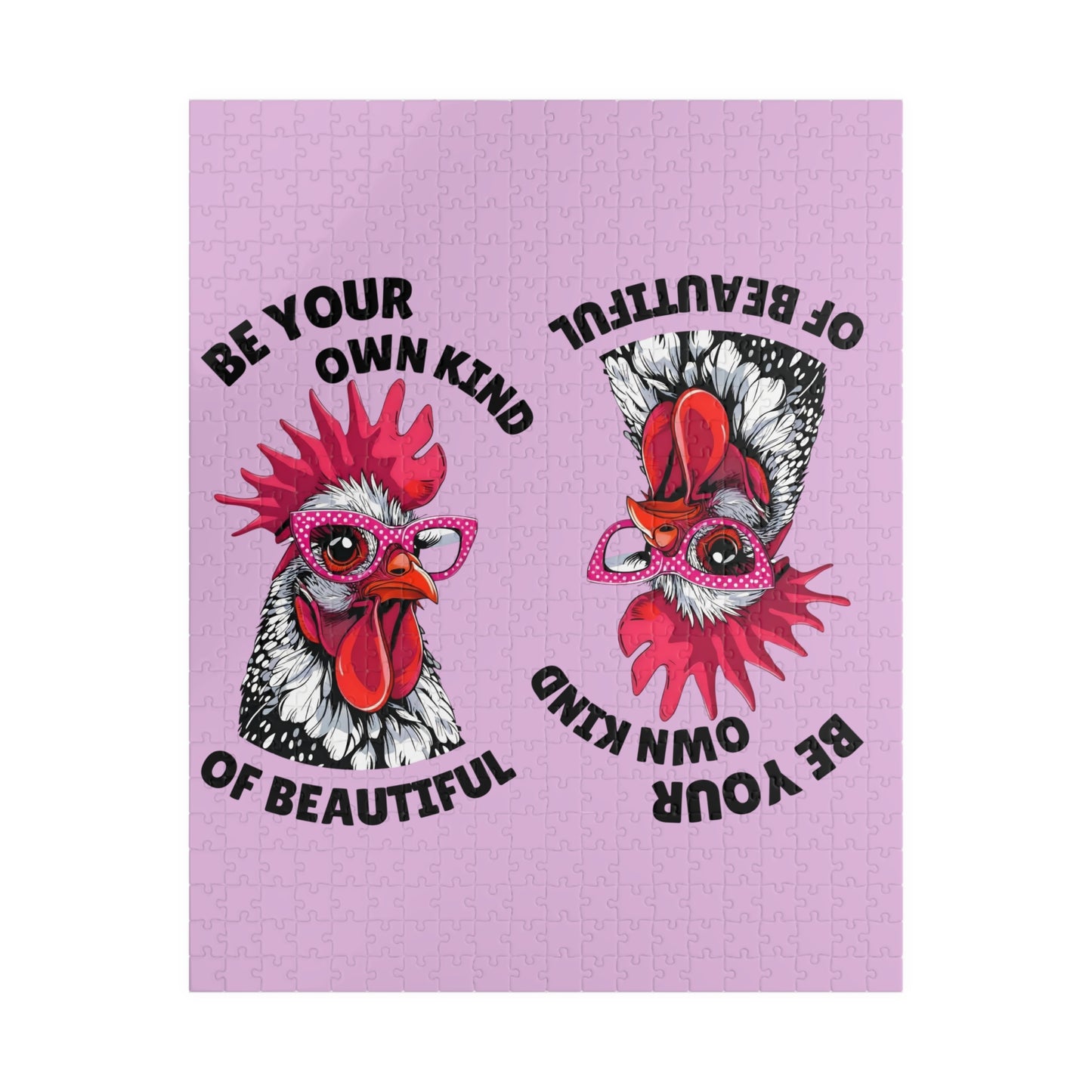 Be Your Own Kind of Beautiful Chicken Puzzle | Assorted Size Jigsaw Puzzles