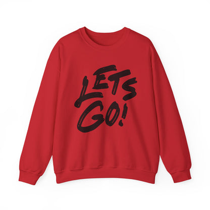 Crewneck Sweatshirt LET'S GO Sports Tailgate Fun Events