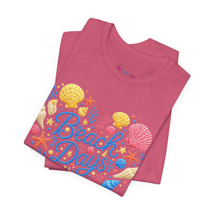 Beach Days heart seashells T-Shirt