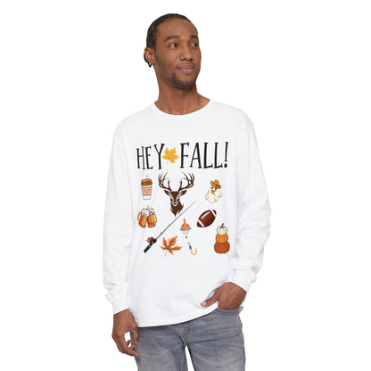 HEY Fall Themed Long Sleeve T-Shirt