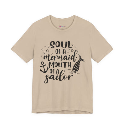 Mermaid Soul Tee — "Soul of a Mermaid, Mouth of a Sailor" Graphic T-Shirt