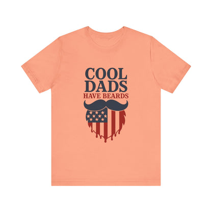 COOL DADS HAVE BEARDS T-Shirt USA 4th OF JULY