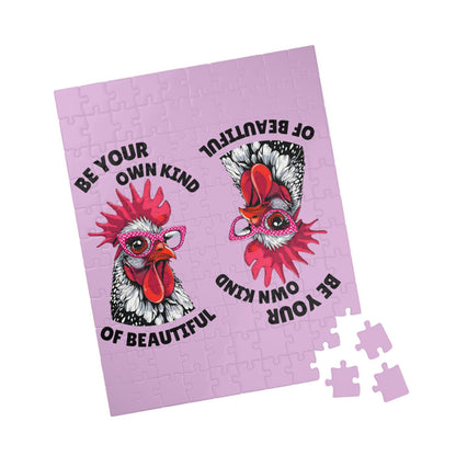 Be Your Own Kind of Beautiful Chicken Puzzle | Assorted Size Jigsaw Puzzles