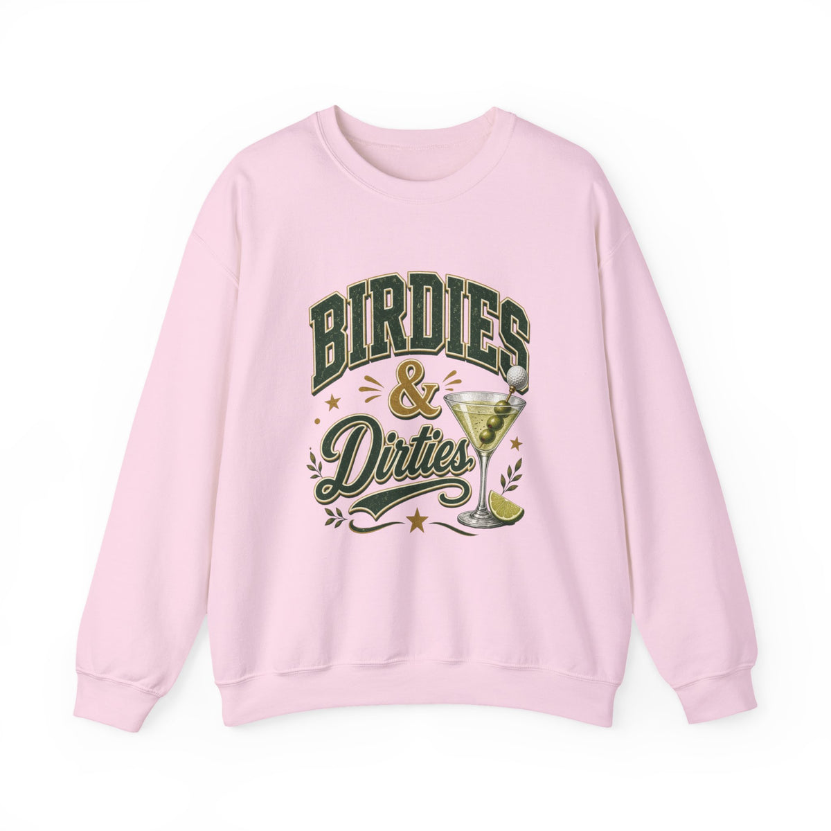 Golf Birdies & Dirties Crewneck Sweatshirt Golfing & Martini's