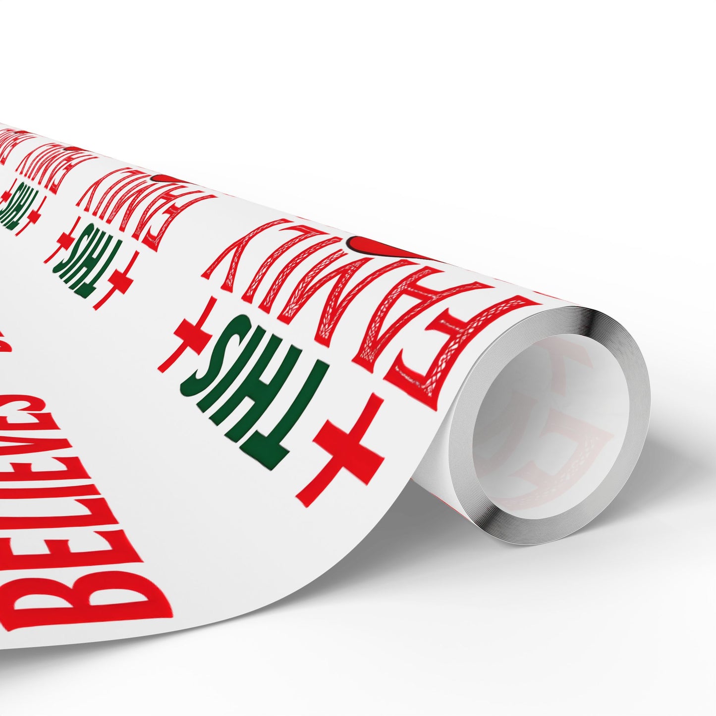 Christmas Wrapping Paper Roll This Family Believes Santa Claus Holiday Gift Wrap