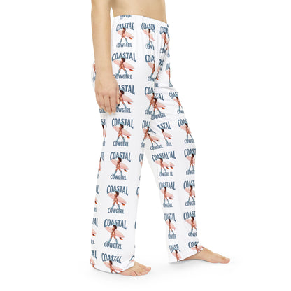 Coastal Cowgirl Pajama Pants — All-Over Print Beach Pattern