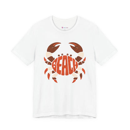 Beach Crab Graphic Tee — Retro Coastal Summer T-Shirt
