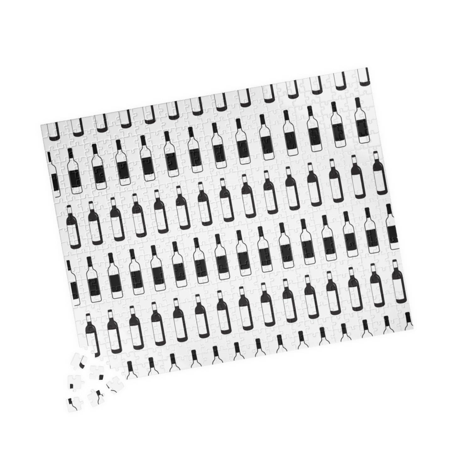 Wine Bottle Pattern Puzzle 520 or 1014 Piece Jigsaw